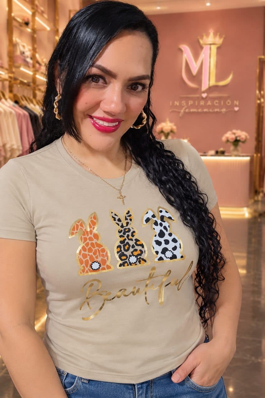 Camiseta algodón licrado semiajustada