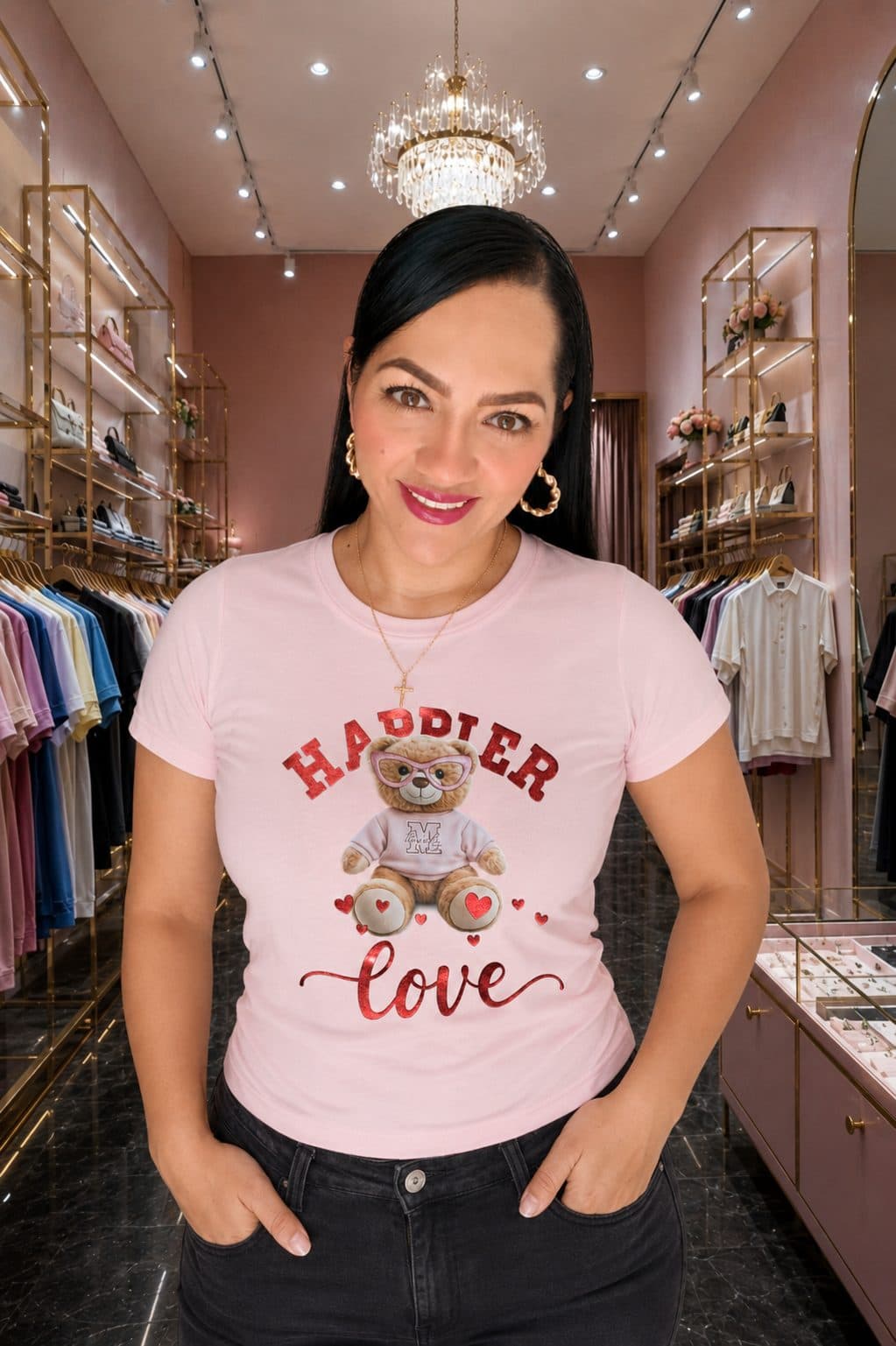 Camiseta algodón licrado semiajustada