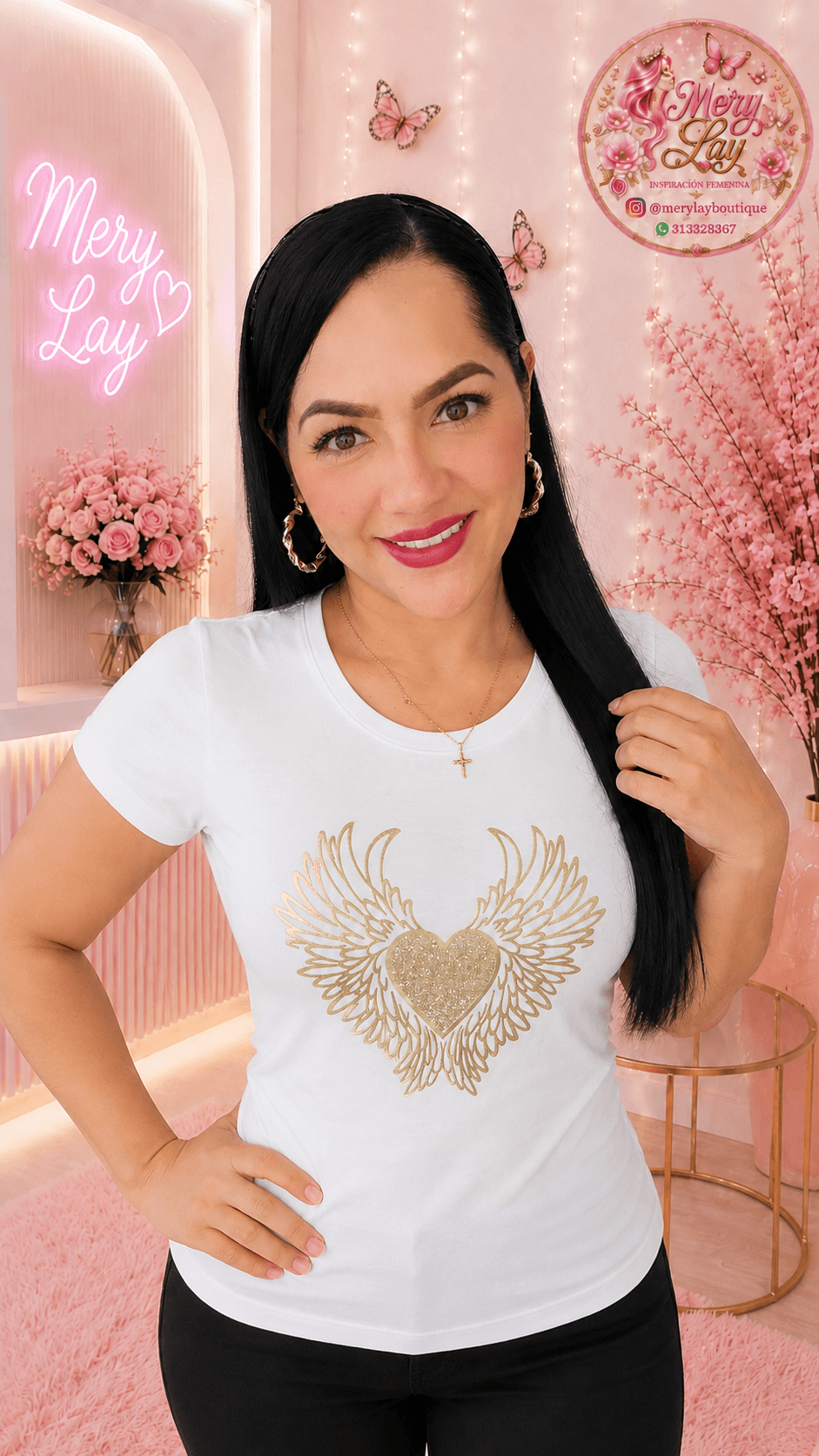 Camiseta algodón licrado